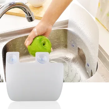Lavabo Su Sıçrama Bölme Ekli Enayi yemeklik yağ Sıçrama Geçirmez Plakalar Saydam mutfak düzenleyici Banyo Aksesuarları
