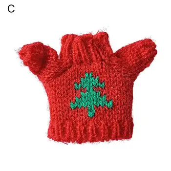 Şık beyaz kırmızı yeşil Noel tarzı bebek DIY kostüm bebek kazak yumuşak doku giydirme